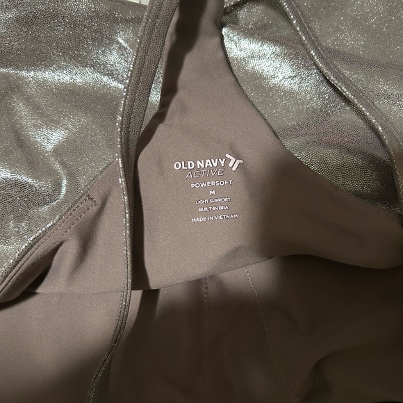 Old Navy Shimmering Silver Tank Top - Picture 3 of 3